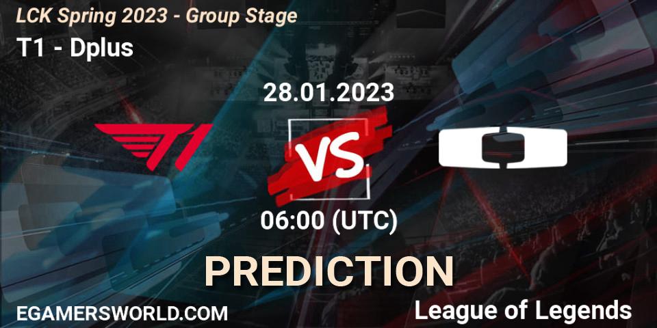 T1 vs Dplus: Betting TIp, Match Prediction. 28.01.23. LoL, LCK Spring 2023 - Group Stage