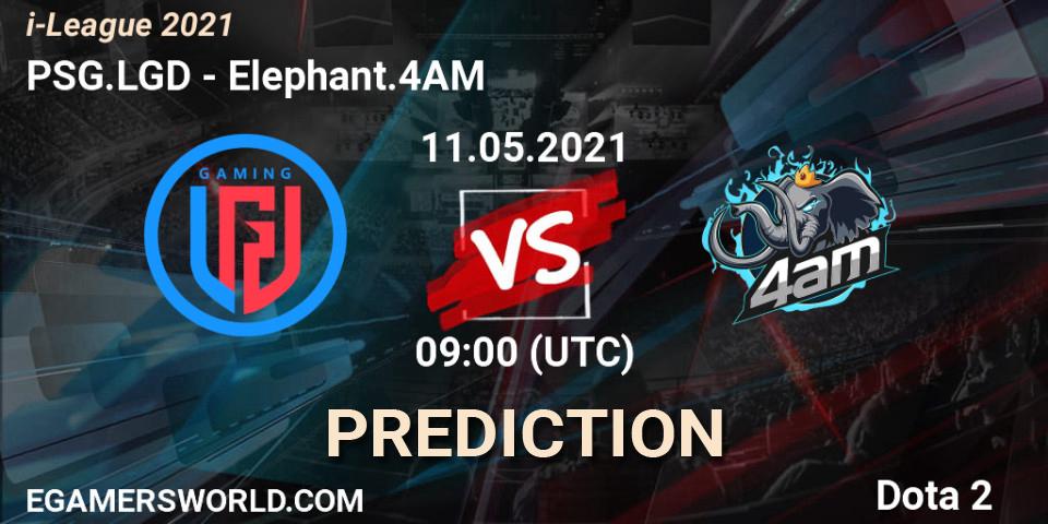 PSG.LGD vs Elephant.4AM: Betting TIp, Match Prediction. 11.05.2021 at 08:02. Dota 2, i-League 2021 Season 1
