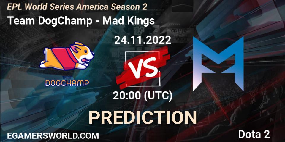 Team DogChamp vs Dreamers: Betting TIp, Match Prediction. 24.11.2022 at 20:00. Dota 2, EPL World Series America Season 2