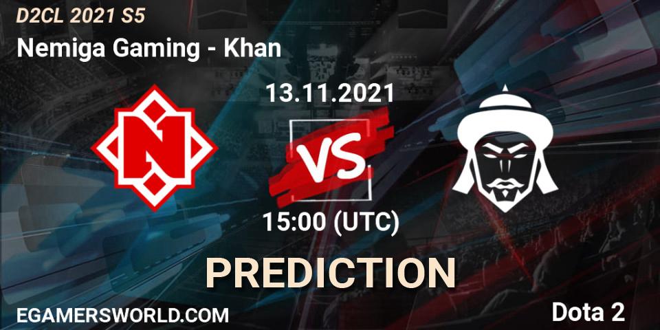 Nemiga Gaming vs Khan: Betting TIp, Match Prediction. 13.11.21. Dota 2, Dota 2 Champions League 2021 Season 5