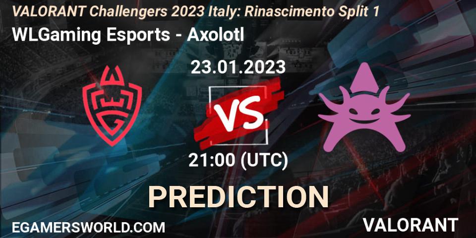 WLGaming Esports vs Axolotl: Betting TIp, Match Prediction. 23.01.23. VALORANT, VALORANT Challengers 2023 Italy: Rinascimento Split 1