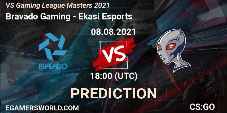 Bravado Gaming vs Ekasi Esports: Betting TIp, Match Prediction. 08.08.21. CS2 (CS:GO), VS Gaming League Masters 2021