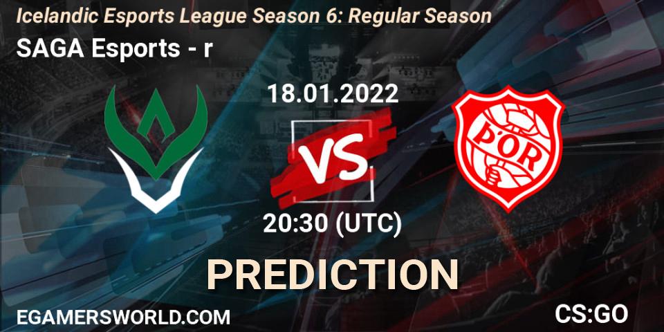 SAGA Esports vs Þór: Betting TIp, Match Prediction. 18.01.2022 at 20:30. Counter-Strike (CS2), Icelandic Esports League Season 6: Regular Season