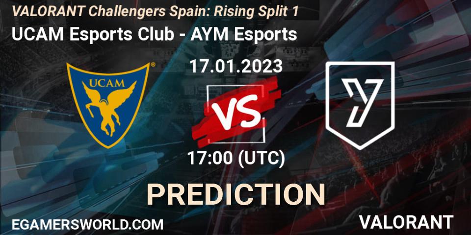 UCAM Esports Club vs AYM Esports: Betting TIp, Match Prediction. 17.01.23. VALORANT, VALORANT Challengers 2023 Spain: Rising Split 1