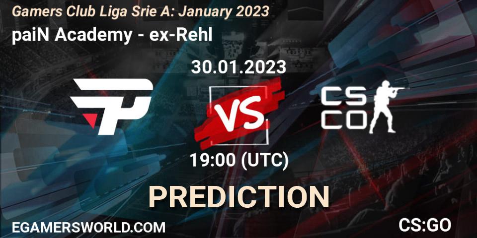 paiN Academy vs ex-Rehl: Betting TIp, Match Prediction. 30.01.23. CS2 (CS:GO), Gamers Club Liga Série A: January 2023