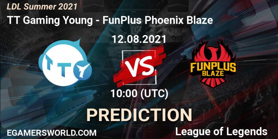 TT Gaming Young vs FunPlus Phoenix Blaze: Betting TIp, Match Prediction. 12.08.2021 at 11:20. LoL, LDL Summer 2021
