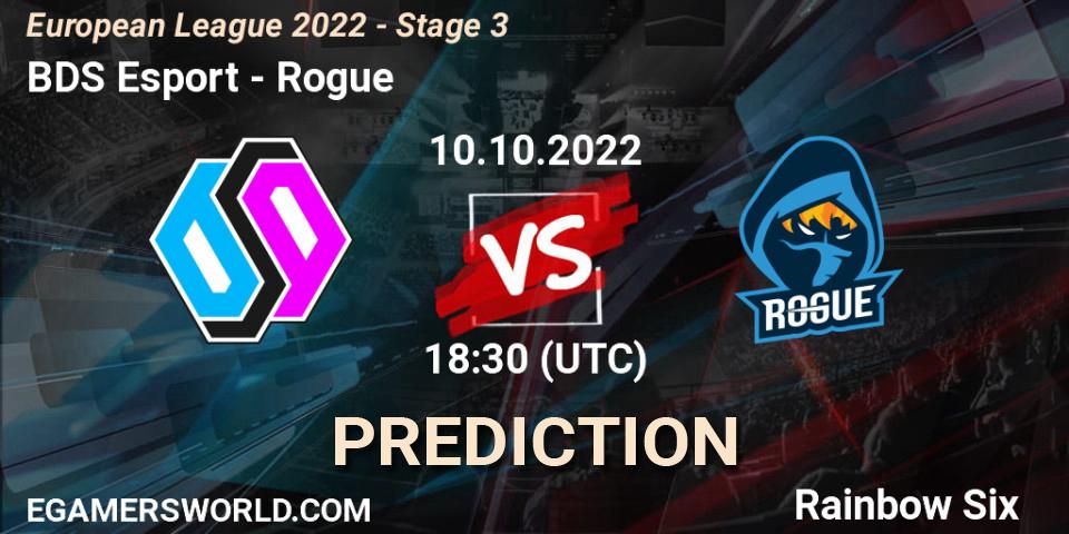 BDS Esport vs Rogue: Betting TIp, Match Prediction. 10.10.22. Rainbow Six, European League 2022 - Stage 3