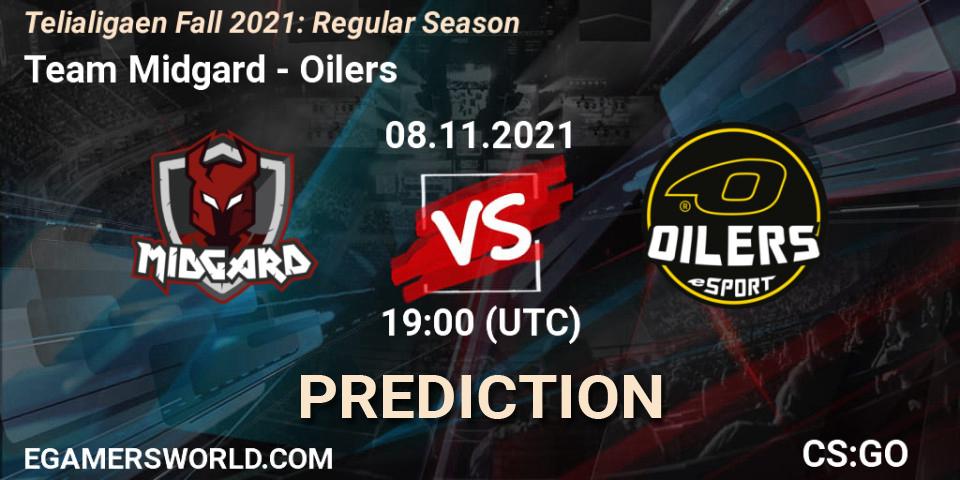 Team Midgard vs Oilers: Betting TIp, Match Prediction. 08.11.2021 at 19:00. Counter-Strike (CS2), Telialigaen Fall 2021: Regular Season