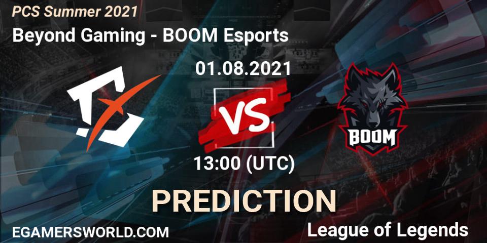 Beyond Gaming vs BOOM Esports: Betting TIp, Match Prediction. 01.08.21. LoL, PCS Summer 2021
