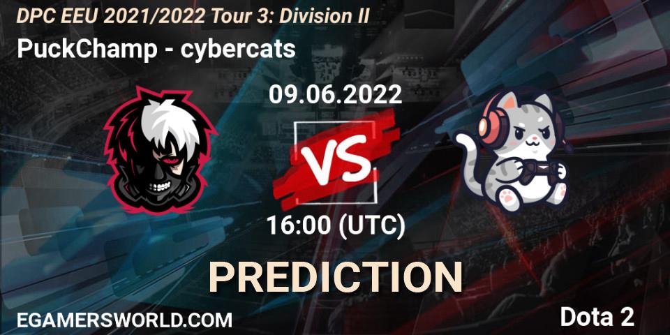 PuckChamp vs cybercats: Betting TIp, Match Prediction. 09.06.22. Dota 2, DPC EEU 2021/2022 Tour 3: Division II