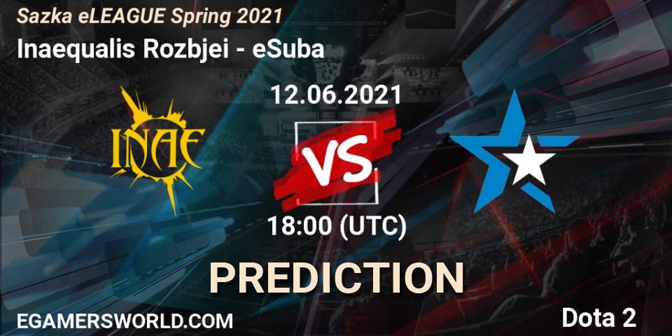 Inaequalis Rozbíječi vs eSuba: Betting TIp, Match Prediction. 12.06.21. Dota 2, Sazka eLEAGUE Spring 2021