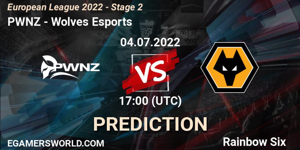 PWNZ vs Wolves Esports: Betting TIp, Match Prediction. 04.07.2022 at 17:00. Rainbow Six, European League 2022 - Stage 2