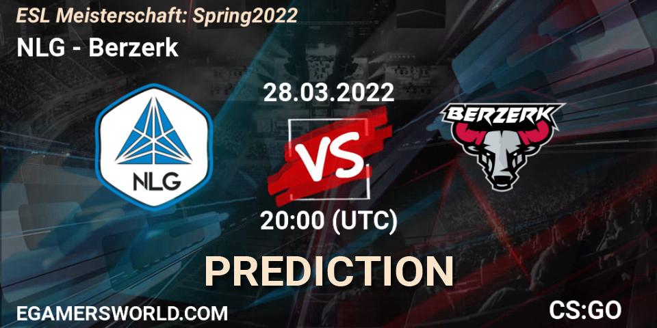 NLG vs Berzerk: Betting TIp, Match Prediction. 28.03.22. CS2 (CS:GO), ESL Meisterschaft: Spring 2022