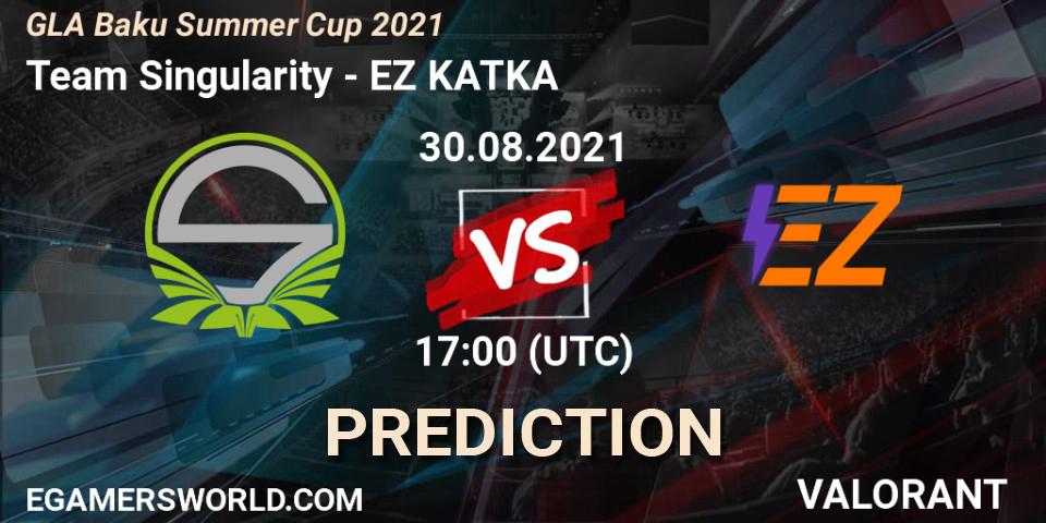 Team Singularity vs EZ KATKA: Betting TIp, Match Prediction. 30.08.2021 at 17:00. VALORANT, GLA Baku Summer Cup 2021