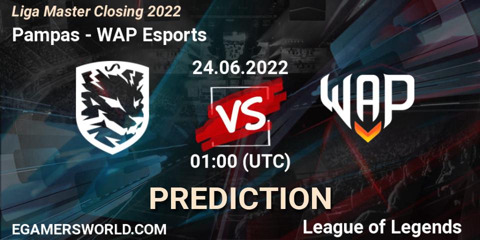 Pampas vs WAP Esports: Betting TIp, Match Prediction. 24.06.22. LoL, Liga Master Closing 2022