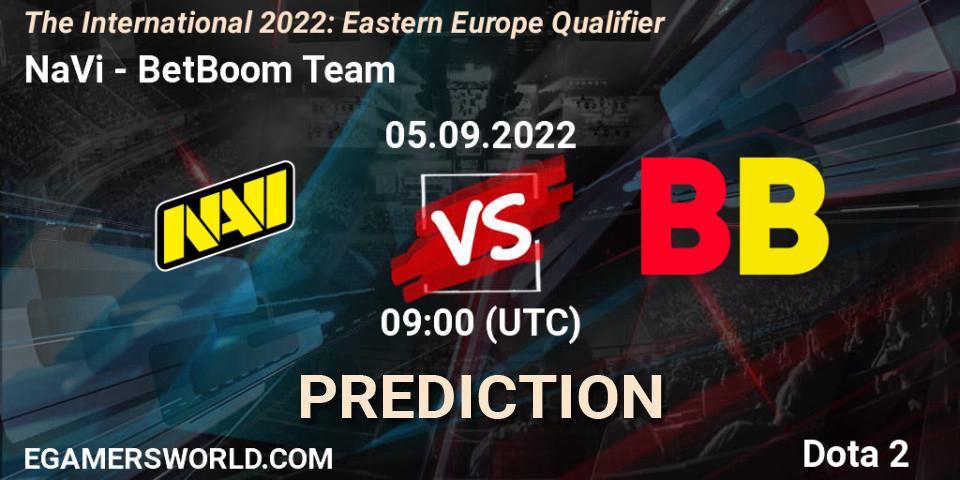 NaVi vs BetBoom Team: Betting TIp, Match Prediction. 05.09.2022 at 08:12. Dota 2, The International 2022: Eastern Europe Qualifier