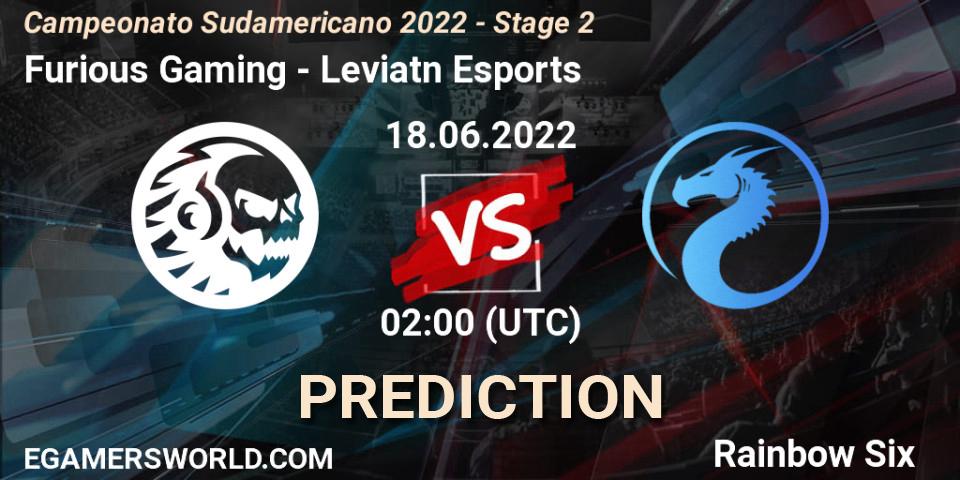 Furious Gaming vs Leviatán Esports: Betting TIp, Match Prediction. 24.06.2022 at 02:00. Rainbow Six, Campeonato Sudamericano 2022 - Stage 2