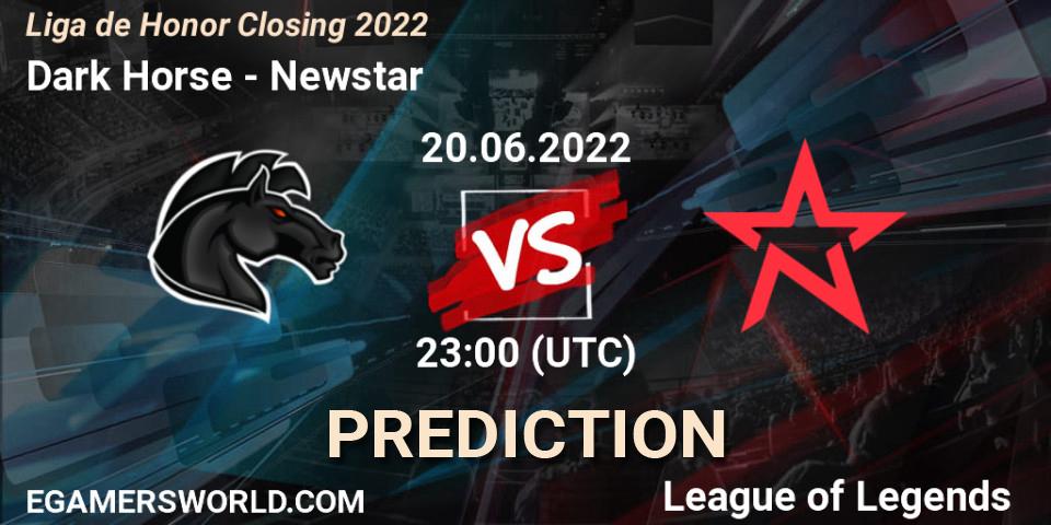 Dark Horse vs Newstar: Betting TIp, Match Prediction. 20.06.22. LoL, Liga de Honor Closing 2022