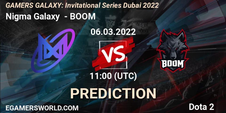 Nigma Galaxy vs BOOM: Betting TIp, Match Prediction. 06.03.22. Dota 2, GAMERS GALAXY: Invitational Series Dubai 2022