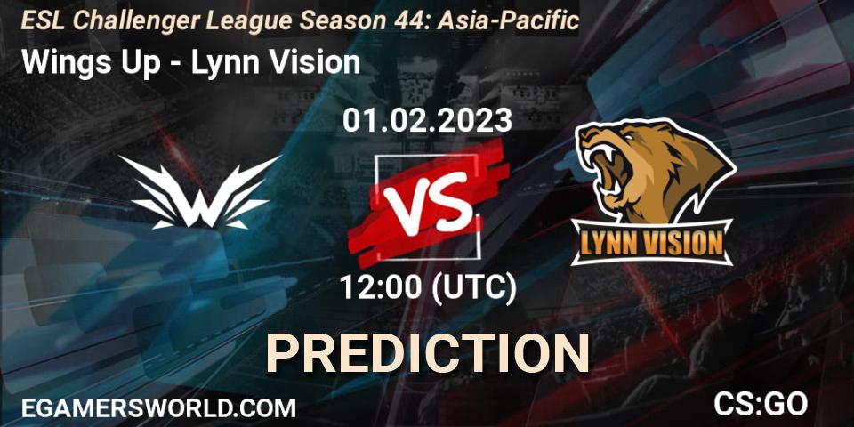 Wings Up vs Lynn Vision: Betting TIp, Match Prediction. 01.02.23. CS2 (CS:GO), ESL Challenger League Season 44: Asia-Pacific