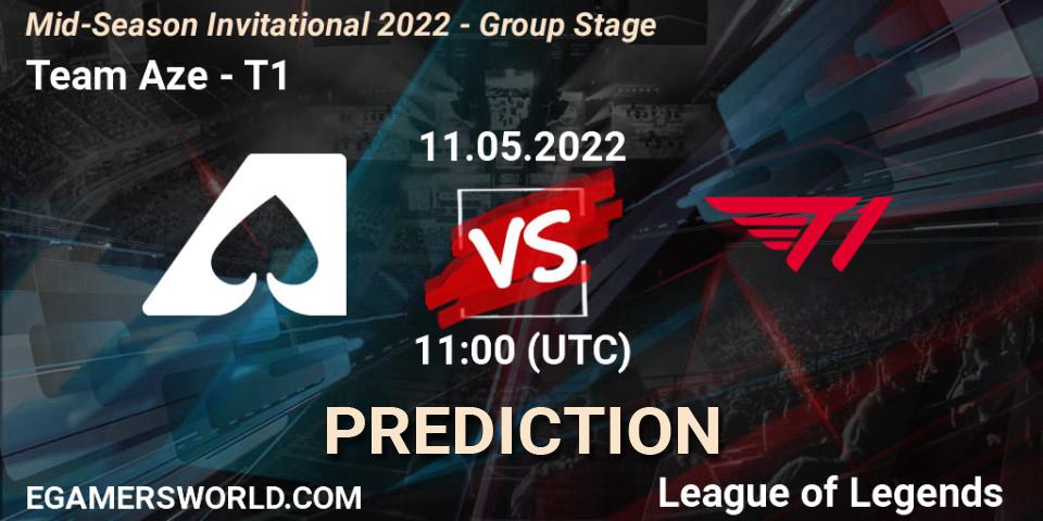 Team Aze vs T1: Betting TIp, Match Prediction. 11.05.2022 at 11:20. LoL, Mid-Season Invitational 2022 - Group Stage