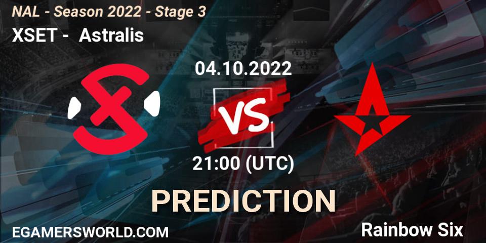 XSET vs Astralis: Betting TIp, Match Prediction. 04.10.22. Rainbow Six, NAL - Season 2022 - Stage 3