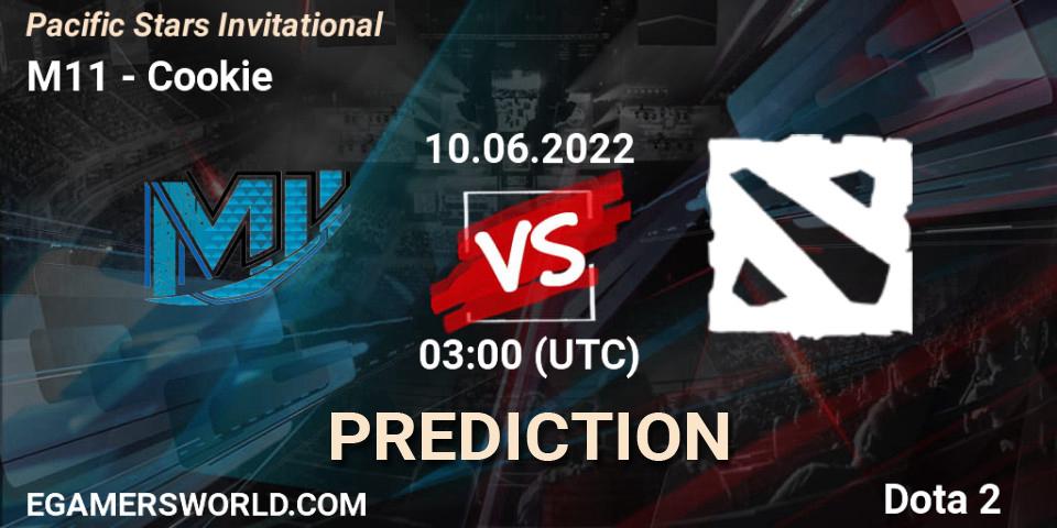 M11 vs Cookie: Betting TIp, Match Prediction. 11.06.2022 at 03:22. Dota 2, Pacific Stars Invitational