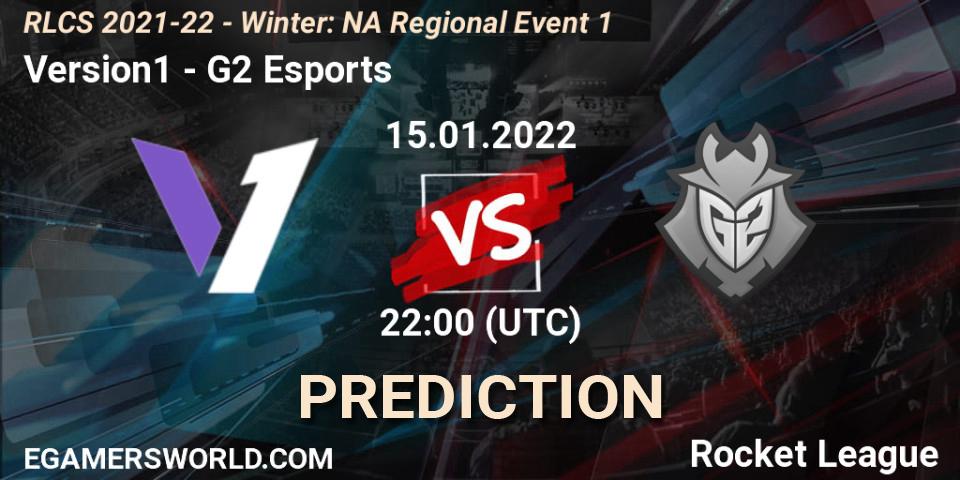Version1 vs G2 Esports: Betting TIp, Match Prediction. 15.01.22. Rocket League, RLCS 2021-22 - Winter: NA Regional Event 1