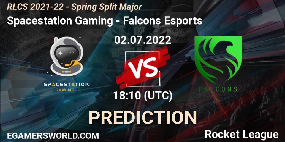 Spacestation Gaming vs Falcons Esports: Betting TIp, Match Prediction. 02.07.22. Rocket League, RLCS 2021-22 - Spring Split Major