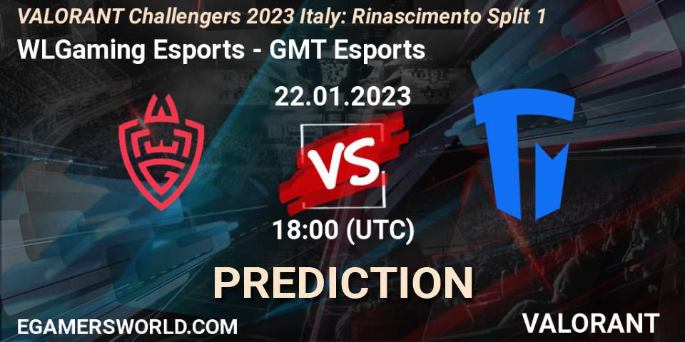 WLGaming Esports vs GMT Esports: Betting TIp, Match Prediction. 22.01.23. VALORANT, VALORANT Challengers 2023 Italy: Rinascimento Split 1