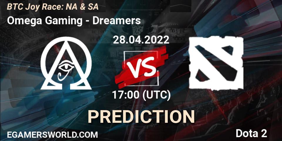 Omega Gaming vs Dreamers: Betting TIp, Match Prediction. 28.04.22. Dota 2, BTC Joy Race: NA & SA