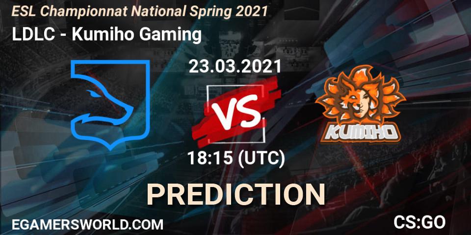 LDLC vs Kumiho Gaming: Betting TIp, Match Prediction. 23.03.2021 at 18:15. Counter-Strike (CS2), ESL Championnat National Spring 2021