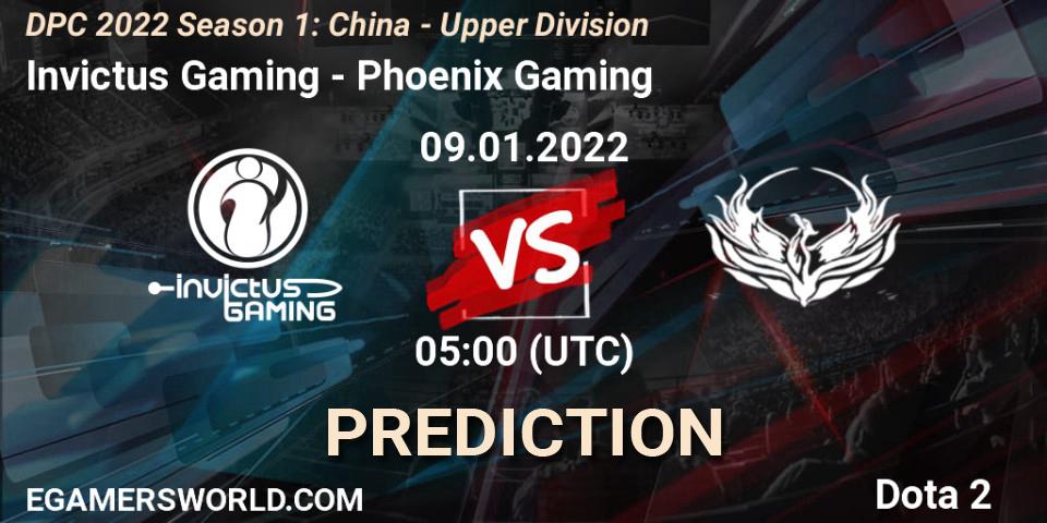 Invictus Gaming vs Phoenix Gaming: Betting TIp, Match Prediction. 09.01.2022 at 04:58. Dota 2, DPC 2022 Season 1: China - Upper Division