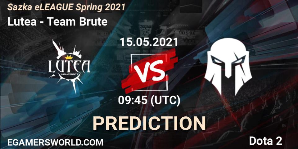 Lutea vs Team Brute: Betting TIp, Match Prediction. 15.05.2021 at 09:43. Dota 2, Sazka eLEAGUE Spring 2021