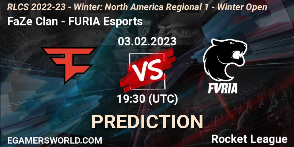 FaZe Clan vs FURIA Esports: Betting TIp, Match Prediction. 03.02.2023 at 19:30. Rocket League, RLCS 2022-23 - Winter: North America Regional 1 - Winter Open