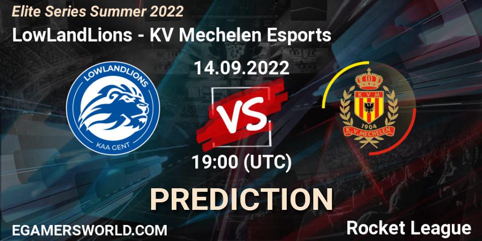 LowLandLions vs KV Mechelen Esports: Betting TIp, Match Prediction. 14.09.22. Rocket League, Elite Series Summer 2022