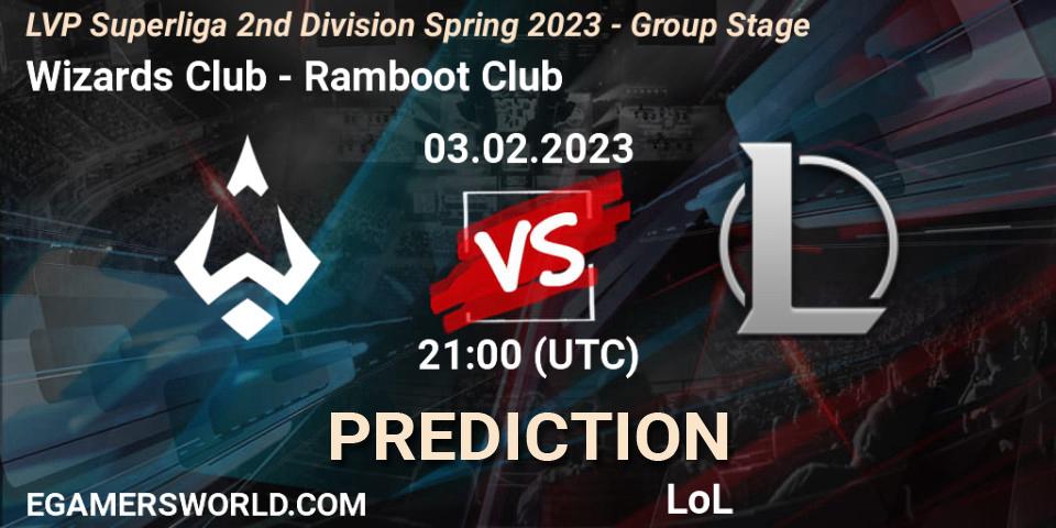 Wizards Club vs Ramboot Club: Betting TIp, Match Prediction. 03.02.23. LoL, LVP Superliga 2nd Division Spring 2023 - Group Stage