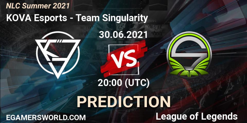 KOVA Esports vs Team Singularity: Betting TIp, Match Prediction. 30.06.2021 at 20:00. LoL, NLC Summer 2021