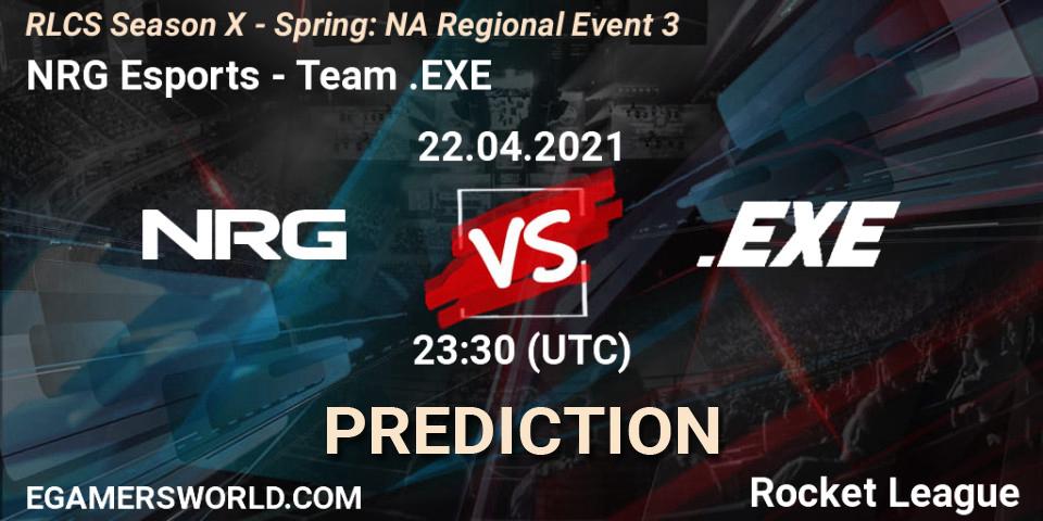 NRG Esports vs Team.EXE: Betting TIp, Match Prediction. 22.04.21. Rocket League, RLCS Season X - Spring: NA Regional Event 3