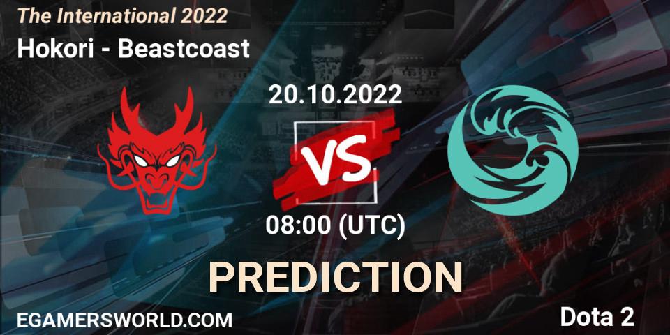 Hokori vs Beastcoast: Betting TIp, Match Prediction. 20.10.2022 at 06:38. Dota 2, The International 2022
