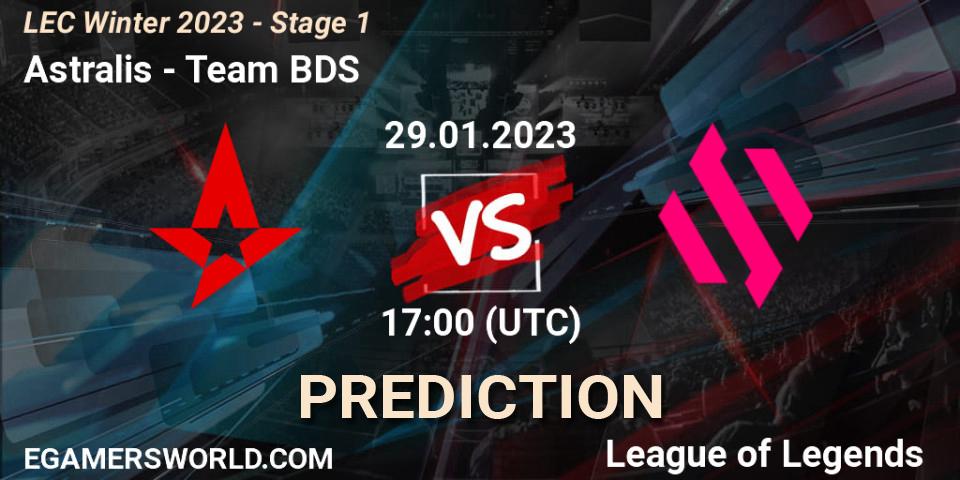 Astralis vs Team BDS: Betting TIp, Match Prediction. 29.01.23. LoL, LEC Winter 2023 - Stage 1