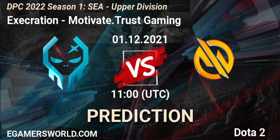 Execration vs Motivate.Trust Gaming: Betting TIp, Match Prediction. 01.12.2021 at 11:05. Dota 2, DPC 2022 Season 1: SEA - Upper Division