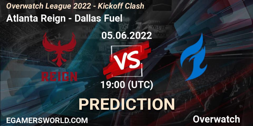 Atlanta Reign vs Dallas Fuel: Betting TIp, Match Prediction. 05.06.22. Overwatch, Overwatch League 2022 - Kickoff Clash