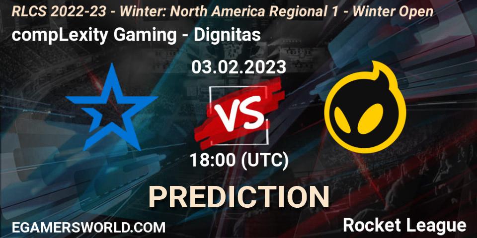 compLexity Gaming vs Dignitas: Betting TIp, Match Prediction. 03.02.23. Rocket League, RLCS 2022-23 - Winter: North America Regional 1 - Winter Open