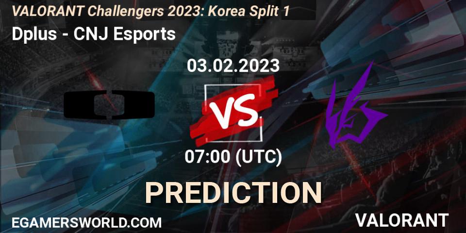 Dplus vs CNJ Esports: Betting TIp, Match Prediction. 03.02.23. VALORANT, VALORANT Challengers 2023: Korea Split 1