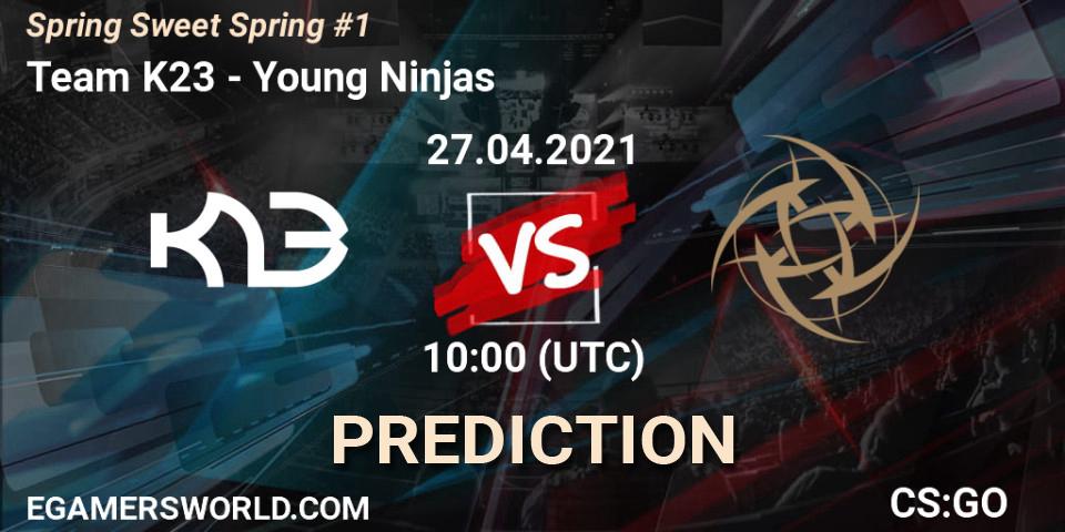 Team K23 vs Young Ninjas: Betting TIp, Match Prediction. 27.04.2021 at 10:00. Counter-Strike (CS2), Spring Sweet Spring #1