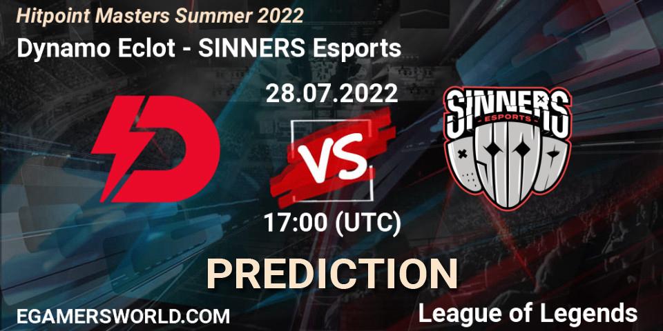 Dynamo Eclot vs SINNERS Esports: Betting TIp, Match Prediction. 28.07.22. LoL, Hitpoint Masters Summer 2022