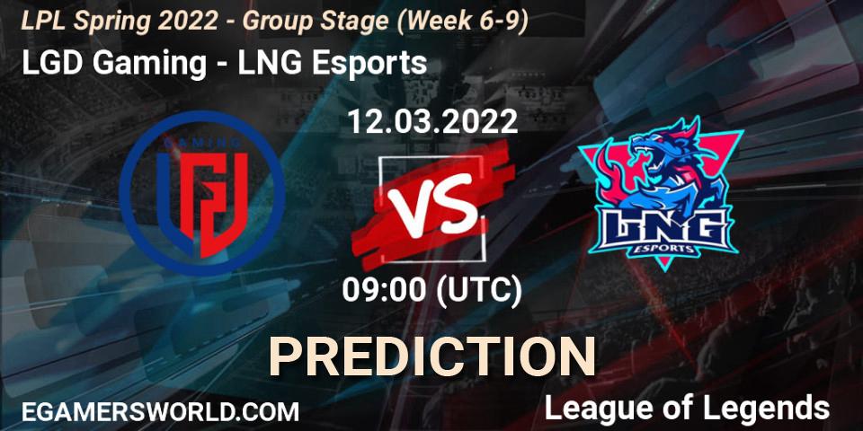 LGD Gaming vs LNG Esports: Betting TIp, Match Prediction. 12.03.22. LoL, LPL Spring 2022 - Group Stage (Week 6-9)