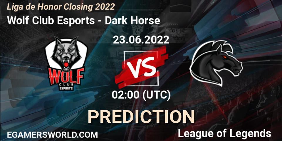 Wolf Club Esports vs Dark Horse: Betting TIp, Match Prediction. 23.06.22. LoL, Liga de Honor Closing 2022