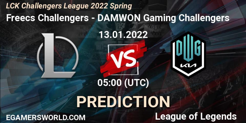 Freecs Challengers vs DAMWON Gaming Challengers: Betting TIp, Match Prediction. 13.01.2022 at 05:00. LoL, LCK Challengers League 2022 Spring